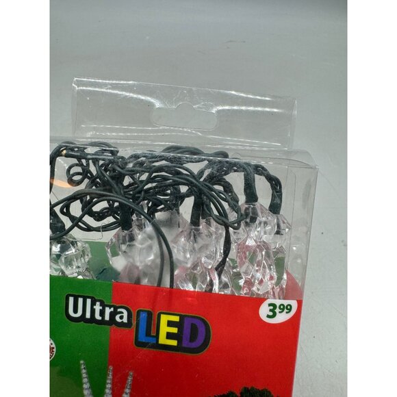Ultra LED 10 ice cycles Light String Steady-On Twinkle Modes Wreaths Garlands - Picture 5 of 6